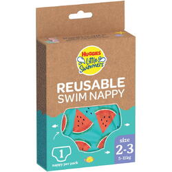 Chilotei de baie refolosibili, Huggies , nr. 2-3, 5-11 kg,  1 buc, Watermelon