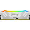 KINGSTON Memorie RAM DDR5, 32GB, 6000MHz, CL32, 1.35V, FURY Renegade White, RGB