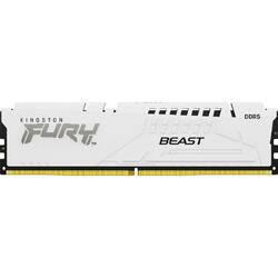 KINGSTON Memorie RAM DDR5, 32GB, 5600MHz, CL36, 1.35V, FURY Beast White, RGB
