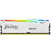 KINGSTON Memorie RAM DDR5, 16GB, 5200MHz, CL36, 1.35V, FURY Beast White, RGB
