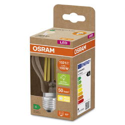 OSRAM Bec LED Classic A60, Ultra Efficient Light, E27, 7.2W (100W), 1521 lm, lumina calda (3000K)