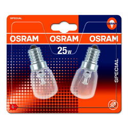 OSRAM 2 Becuri incandescente pentru cuptor T26, E14, 25W, 140 lm, lumina calda (2700K)