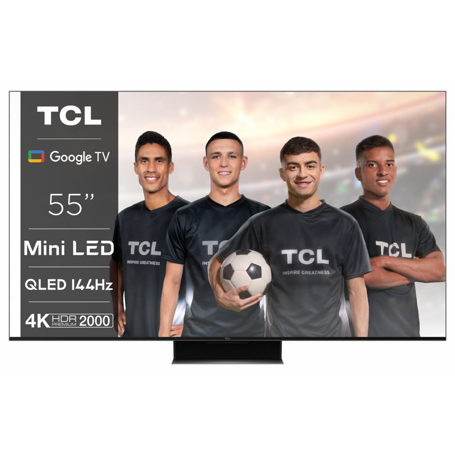 Televizor MiniLed TCL 55C845, 139 cm, Smart Google TV, 4K Ultra HD, 100hz, Clasa G