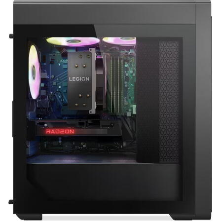 Sistem Gaming Lenovo Legion T5 26ARA8 cu procesor AMD Ryzen™ 7 7700X pana la 5.40 GHz, 16GB DDR5, 1TB SSD M.2 2280 PCIe® 4.0x4 NVMe®, NVIDIA® GeForce RTX™ 3060 12GB GDDR6, No OS