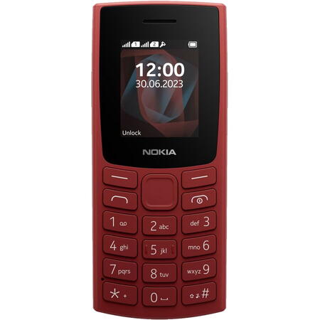 Telefon mobil Dual SIM Nokia 105 (2023), Red