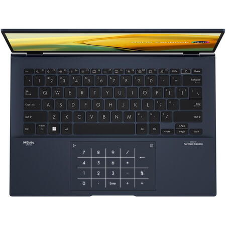Laptop ultraportabil ASUS Zenbook 14 OLED UX3402ZA cu procesor Intel® Core™ i5-1240P pana la 4.40 GHz, 14", 2.8K, OLED, 16GB, 512GB SSD, Intel® UHD Graphics, Windows 11 Pro, Ponder Blue, Garantie extinsa 3 ani