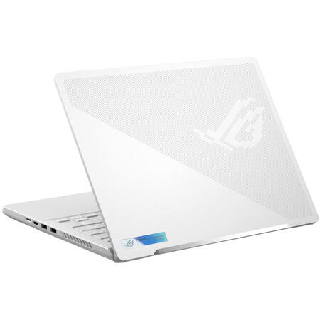 Laptop Gaming ASUS ROG Zephyrus G14 GA402XY cu procesor AMD Ryzen™ 9 7940HS pana la 5.2 GHz, 14", QHD+, IPS, 165Hz, 32GB DDR5, 1TB SSD, NVIDIA® GeForce RTX™ 4090 16GB GDDR6, Windows 11 Home, Moonlight White AniMe Matrix