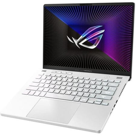 Laptop Gaming ASUS ROG Zephyrus G14 GA402XI cu procesor AMD Ryzen™ 9 7940HS pana la 5.2 GHz, 14", QHD+, Mini LED, 165Hz, 32GB DDR5, 1TB SSD, NVIDIA® GeForce RTX™ 4090 16GB GDDR6, Windows 11 Home, Moonlight White