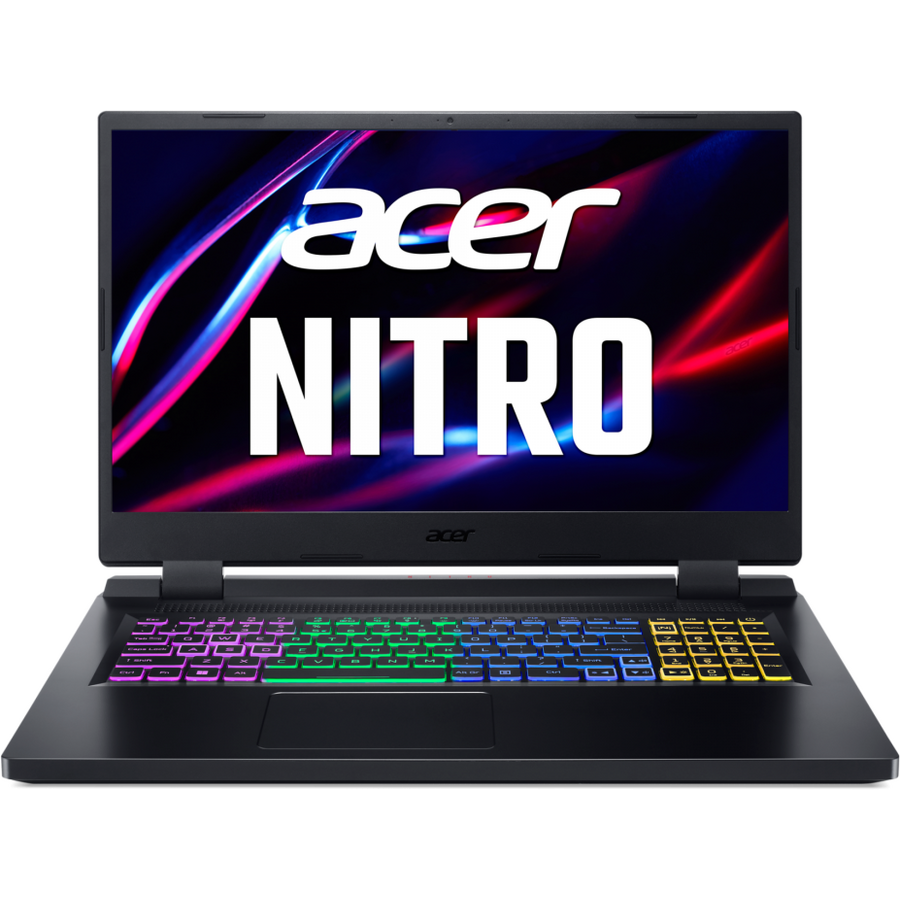 Laptop Acer Gaming 17.3&#039;&#039; Nitro 5 An517-55, Fhd Ips 144hz, Procesor Intel® Core™ I7-12700h (24m Cache, Up To 4.70 Ghz), 16gb Ddr5, 512gb Ssd, Geforce Rtx 4050 6gb, No Os, Obsidian Black