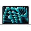Laptop Apple MacBook Air 15" cu procesor Apple M2, 8 nuclee CPU si 10 nuclee GPU, 8GB, 256GB SSD, Silver, RO KB
