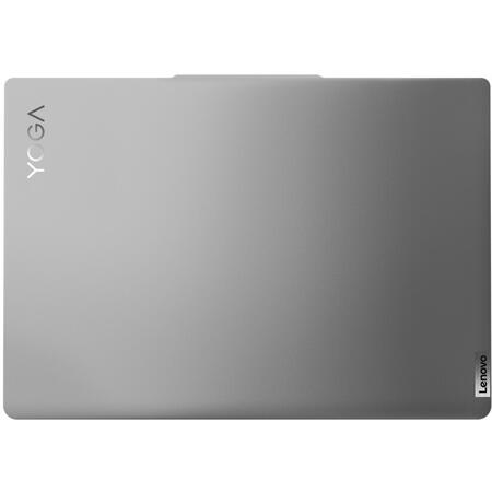 Laptop ultraportabil Lenovo Yoga Slim 6 14IAP8 cu procesor Intel® Core™ i7-1260P pana la 4.70 GHz, 14", 2.2K, IPS, 16GB, 512GB SSD, Intel® Iris® Xe Graphics, No OS, Storm Grey, 3y on-site Premium Care