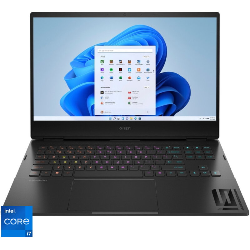 Laptop Hp Gaming 16.1&#039;&#039; Omen 16-k0008nq, Fhd Ips 144hz, Procesor Intel® Core™ I7-12700h (24m Cache, Up To 4.70 Ghz), 16gb Ddr5, 1tb Ssd, Geforce Rtx 3050 4gb, Win 11 Home, Shadow Black