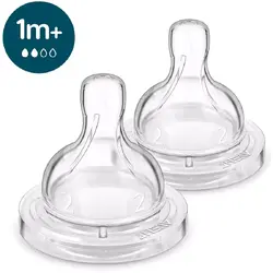 Philips-AVENT Tetina Anti-colici Philips Avent SCY762/02, +1 luni, debit 2, fara BPA, 2 bucati