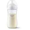 Biberon Philips Avent Natural Response SCY906/01, 330 ml, tetina care functioneaza ca sanul mamei, cu debit 4, tetina fara scurgeri, +3 luni