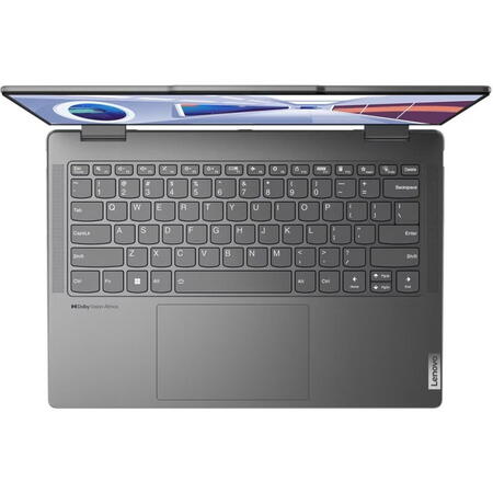 Ultrabook Lenovo 14'' Yoga 7 14IRL8, WUXGA OLED Touch, Procesor Intel® Core™ i7-1360P (18M Cache, up to 5.00 GHz), 16GB DDR5, 512GB SSD, Intel Iris Xe, Win 11 Home, Storm Grey, 3Yr Onsite Premium Care