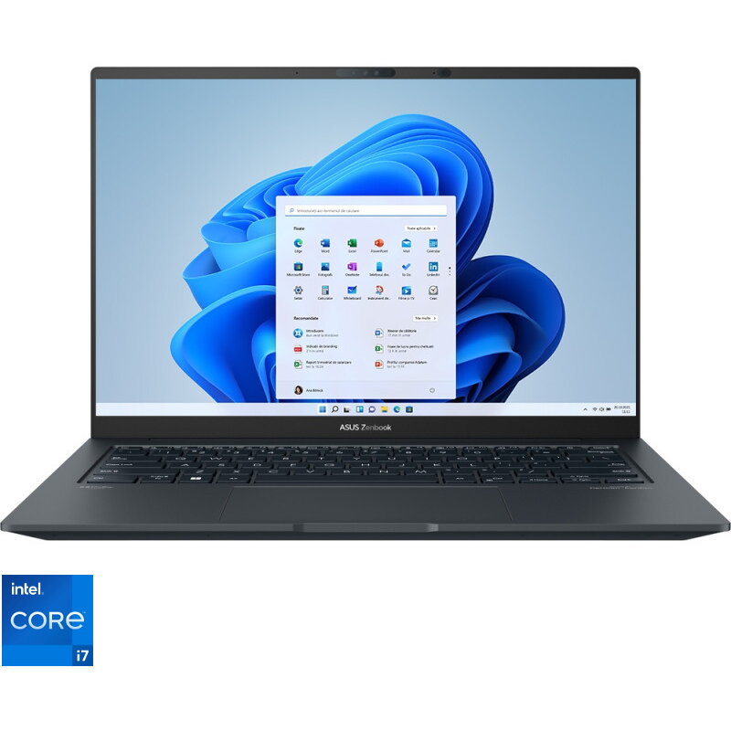 Ultrabook Asus 14.5&#039;&#039; Zenbook 14x Oled Ux3404vc, 2.8k 120hz, Procesor Intel® Core™ I7-13700h (24m Cache, Up To 5.00 Ghz), 16gb Ddr5, 1tb Ssd, Geforce Rtx 3050 4gb, Win 11 Pro, Inkwell Gray