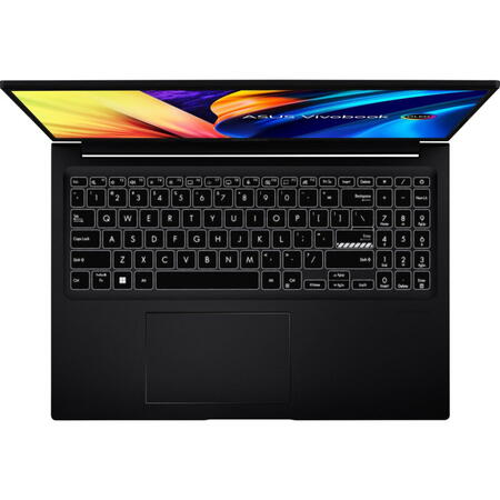 Laptop ASUS 16'' Vivobook 16 X1605ZA, 3.2K OLED 120Hz, Procesor Intel® Core™ i5-1235U (12M Cache, up to 4.40 GHz, with IPU), 16GB DDR4, 512GB SSD, Intel Iris Xe, No OS, Indie Black