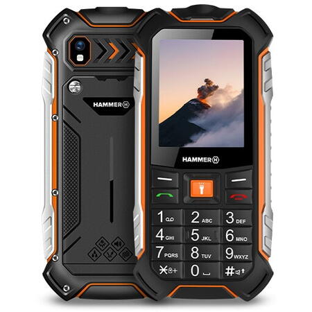 Telefon Mobil MyPhone Hammer Boost LTE, Dual SIM, 64 MB RAM, 1 GB, 4G, Negru