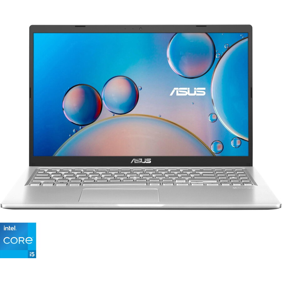 Laptop ASUS A516EA cu procesor Intel® Core™ i5-1135G7 pana la 4.20 GHz, 15.6, Full HD, IPS, 8GB, 512GB SSD, Intel Iris Xᵉ Graphics, No OS, Transparent Silver