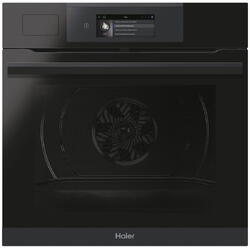 Cuptor incorporabil Haier HWO60SM6TS5BH, Electric, 70 l, Autocuratare catalitica, Clasa A+, Conectivitate wi-fi, interfata I-Touch, Ghidaj telescopic, Softclose, Sticla neagra