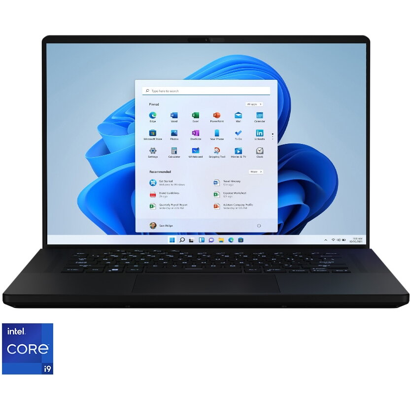 Laptop Gaming ASUS ROG Zephyrus M16 GU604VY cu procesor Intel® Core™ i9-13900H pana la 5.4 GHz, 16, QHD+, Mini LED, 240Hz, 32GB DDR5, 2TB SSD, NVIDIA® GeForce RTX™ 4090 16GB GDDR6, Windows 11 Pro, Off Black