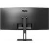 Monitor LED AOC CU34V5C/BK Curbat 34 inch UWQHD VA 4 ms 100 Hz USB-C FreeSync