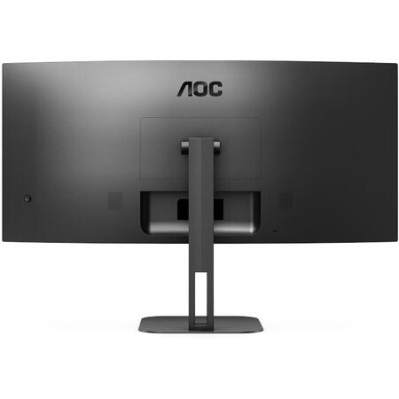 Monitor LED AOC CU34V5C/BK Curbat 34 inch UWQHD VA 4 ms 100 Hz USB-C FreeSync