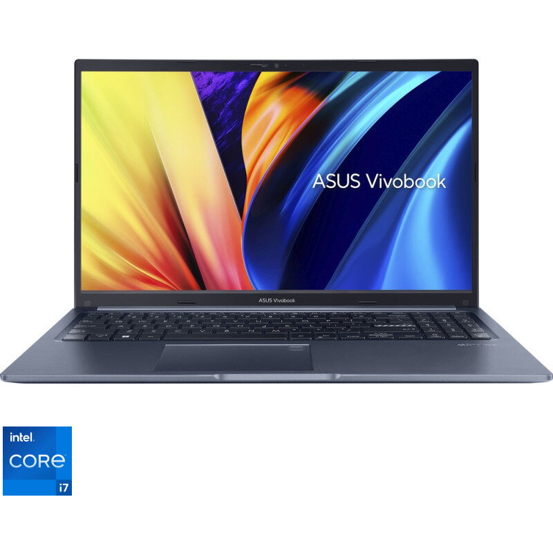 Laptop Asus 15.6&#039;&#039; Vivobook 15 X1502za, Fhd, Procesor Intel® Core™ I7-12700h (24m Cache, Up To 4.70 Ghz), 16gb Ddr4, 512gb Ssd, Intel Iris Xe, No Os, Quiet Blue