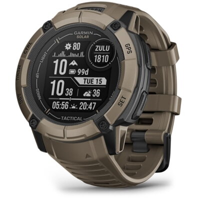 Ceas smartwatch Garmin Instinct 2X, Solar, Tactical Edition, Coyote Tan