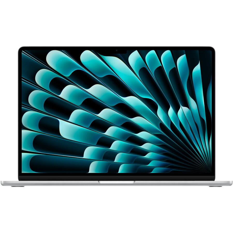 Laptop Apple MacBook Air 15 cu procesor Apple M2, 8 nuclee CPU si 10 nuclee GPU, 16GB, 256GB SSD, Silver, INT KB