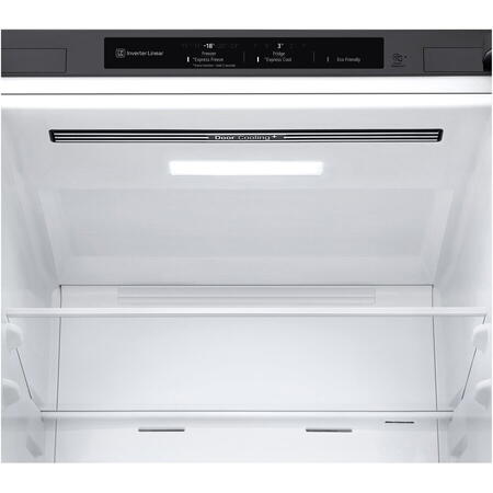 Combina frigorifica LG GBP62PZNAC, 384 l, No Frost, DoorCooling+, Linear Cooling, Compresor Inverter Linear, H 203 cm, Inox