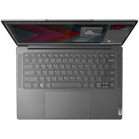 Laptop ultraportabil Lenovo Yoga Pro 7 14IRH8 cu procesor Intel® Core™ i5-13500H pana la 4.7 GHz, 14.5", 2.5K, IPS, 16GB, 1TB SSD, Intel® Iris® Xe Graphics, No OS, Storm Grey, 3y on-site Premium Care