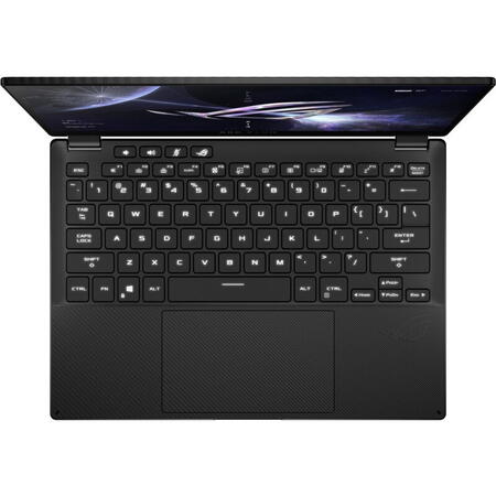 Laptop Gaming ASUS ROG Flow X13 GV302XV cu procesor AMD Ryzen™ 9 7940HS pana la 5.20 GHz, 13.4", QHD+, IPS, 165Hz, Touch, 16GB DDR5, 1TB SSD, NVIDIA® GeForce RTX™ 4060 8GB GDDR6, Windows 11 Pro, Off Black