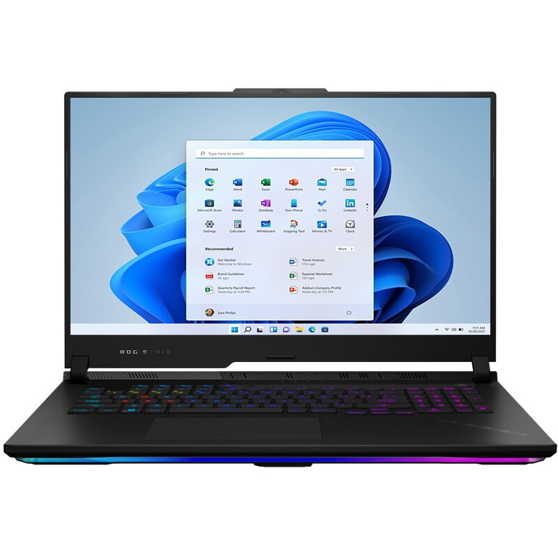 Laptop Gaming Asus Rog Strix Scar 17 G733py Cu Procesor Amd Ryzen™ 9 7945hx Pana La 5.40 Ghz, 17.3, Wqhd, Ips, 240hz, 32gb Ddr5, 1tb Ssd, Nvidia® Geforce Rtx™ 4090 16gb Gddr6, No Os, Off Black