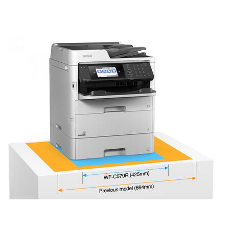 Imprimanta multifunctionala inkjet color Epson WF-C579RDWF, A4, duplex, ADF, USB 2.0, Wi-Fi, 34 ppm negru, 34 ppm color