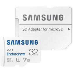 Card memorie Samsung Micro SDHC PRO Endurance (2022) UHS-1 Clasa 10 32GB + Adaptor SD