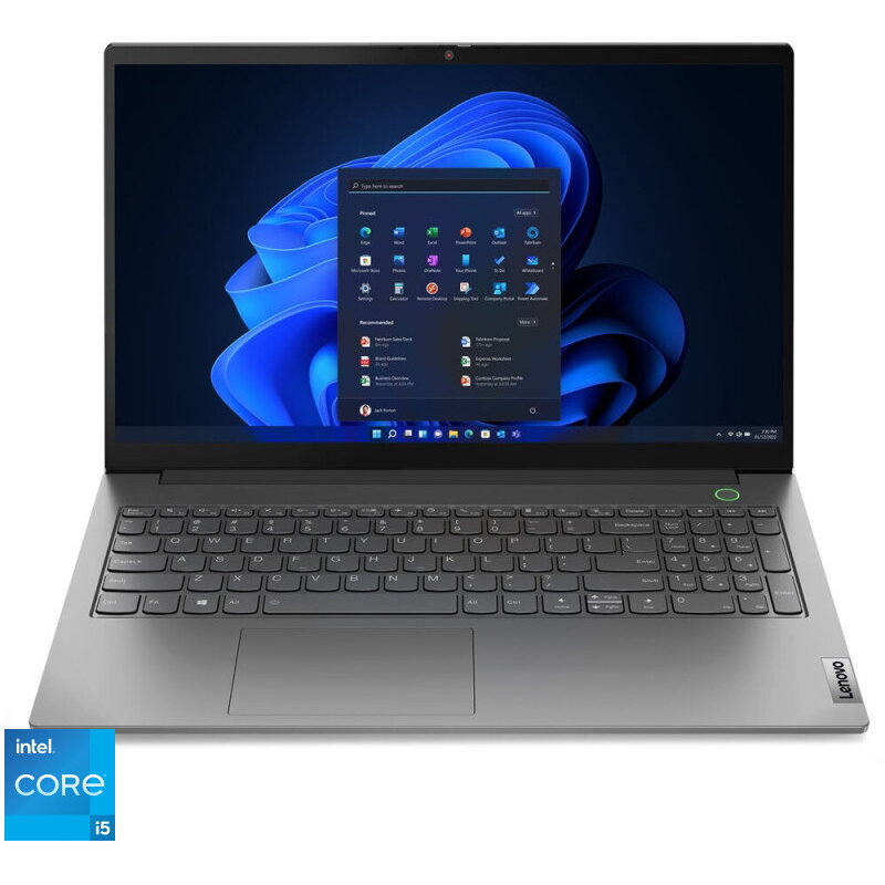 Laptop Lenovo Thinkbook 15 G4 Iap Cu Procesor Intel® Core™ I5-1235u Pana La 4.4 Ghz, 15.6, Full Hd, Ips, 16gb, 512gb Ssd, Intel® Iris® Xe Graphics, Windows 11 Pro, Mineral Grey
