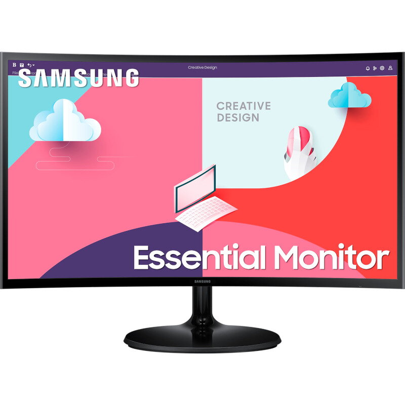 Monitor LED Samsung LS24C360EAUXEN Curbat 23.8 inch FHD VA 4 ms 75 Hz FreeSync