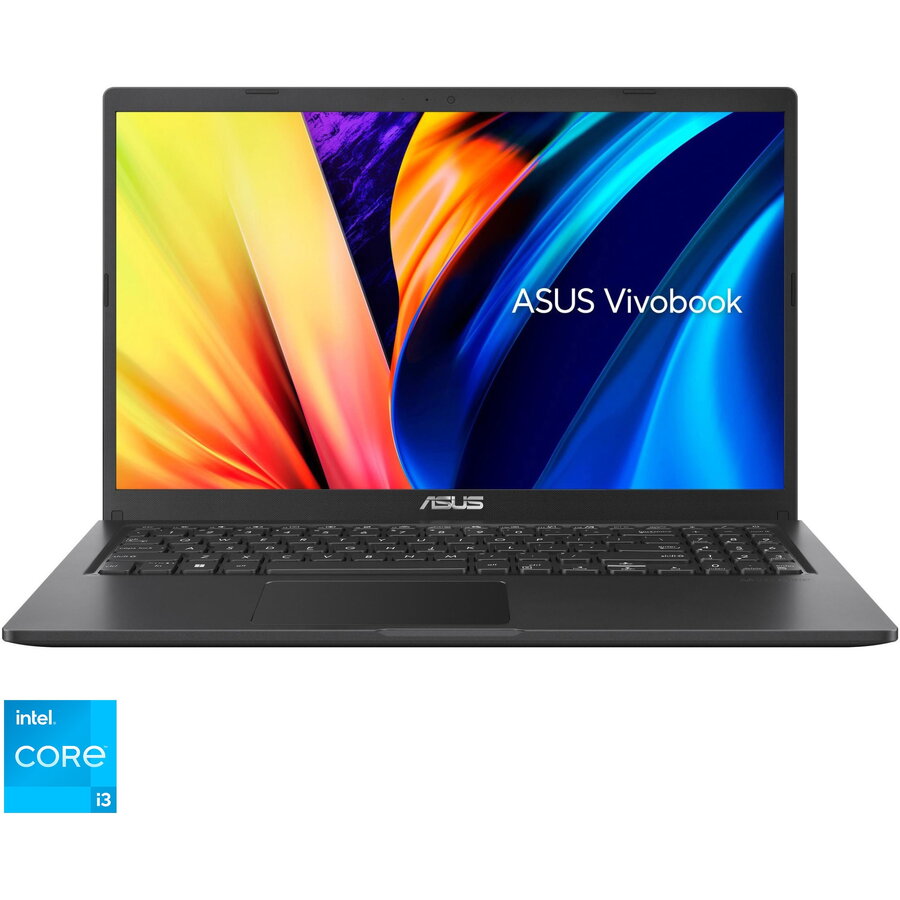 Laptop ASUS X515 X1500EA cu procesor Intel® Core™ i3-1115G4 pana la 4.10 GHz, 15.6, Full HD, IPS, 8GB, 512GB SSD, Intel® UHD Graphics, No OS, Indie Black