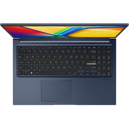 Laptop ASUS VivoBook 15 A1504ZA cu procesor Intel® Core™ i7-1255U pana la 4.70 GHz, 15.6", Full HD, IPS, 16GB, 1TB SSD, Intel® Iris Xe Graphics, No OS, Quiet Blue