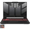 Laptop Gaming ASUS TUF A15 FA507XV cu procesor AMD Ryzen™ 9 7940HS pana la 5.20 GHz, 15.6", Full HD, IPS, 144Hz, 16GB DDR5, 512GB SSD, NVIDIA® GeForce RTX 4060 8GB GDDR6, No OS, Jaeger Gray