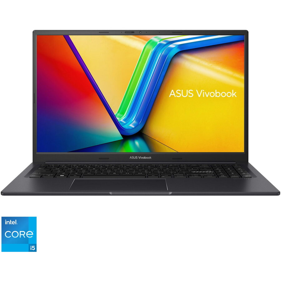 Laptop ASUS VivoBook 15X K3504ZA cu procesor Intel® Core™ i5-1240P pana la 4.40 GHz, 15.6, Full HD, IPS, 16GB, 512GB SSD, Intel Iris Xᵉ Graphics, No OS, Indie Black
