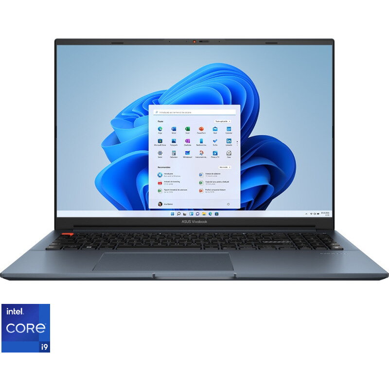 Laptop Asus Vivobook Pro 16 Oled K6602vv Cu Procesor Intel®core™ I9-13900h Pana La 5.40 Ghz, 16&#039;&#039;, 3.2k, Oled, 16gb, 512gb Ssd, Intel® Iris Xe Graphics, Windows 11 Pro, Quiet Blue