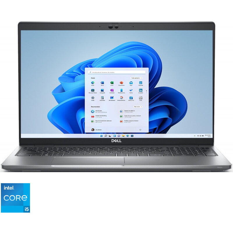 Laptop Dell 15.6&#039;&#039; Latitude 5530 (seria 5000), Fhd, Procesor Intel® Core™ I5-1245u (12m Cache, Up To 4.40 Ghz), 8gb Ddr4, 256gb Ssd, Intel Iris Xe, Win 11 Pro, 3yr Prosupport