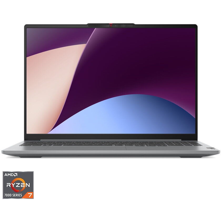 Laptop Lenovo Ideapad Pro 5 16aph8 Cu Procesor Amd Ryzen™ 7 7840hs Pana La 5.1 Ghz, 16, 2.5k, Ips, 120hz, 32gb, 1tb Ssd, Nvidia Geforce Rtx 4050 6gb Gddr6, No Os, Arctic Grey