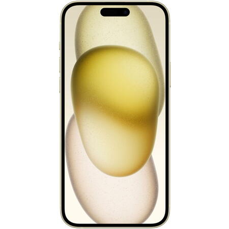 Telefon mobil Apple iPhone 15 Plus, 256GB, 5G, Yellow