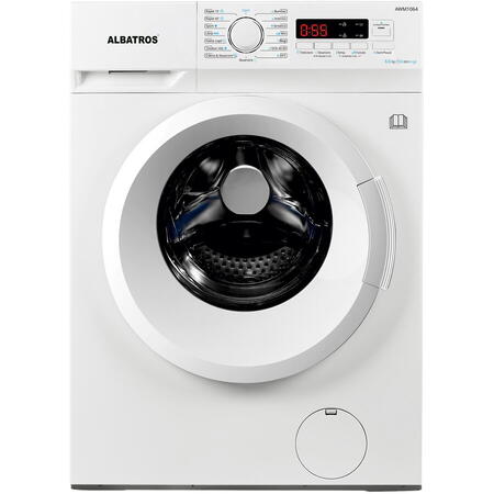 Masina de spalat rufe Albatros AWM1064,6 kg, Slim, 15 programe, 1000 rotatii, Clasa E, Termostat reglabil, Blocare acces copii, Alb