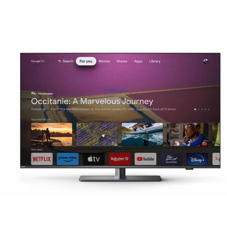 Televizor LED Philips 55PUS8818, 139 cm, Google TV, 4K Ultra HD, 100 Hz, Clasa E