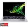 Laptop ultraportabil Acer Swift Go SFG14-42-R08R cu procesor AMD Ryzen™ 5 7640U pana la 4.89 GHz, 14", 2.2K, IPS, 8GB, 512GB SSD, AMD Radeon™ 760M Graphics, No OS, Pure Silver