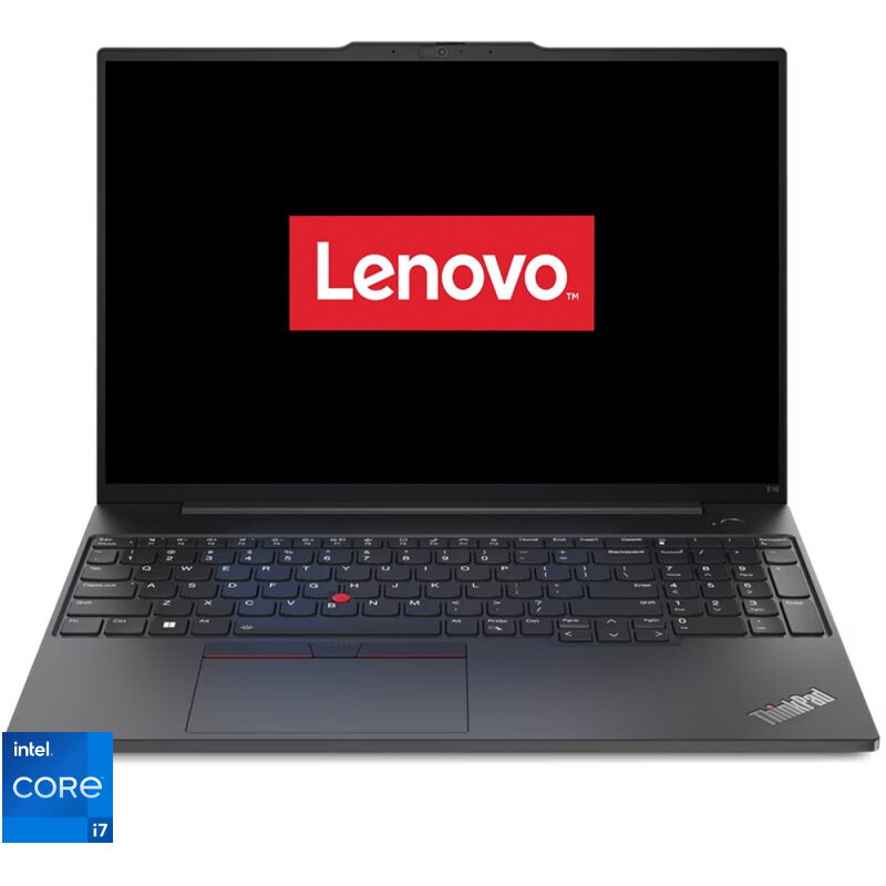 Laptop Lenovo 16&#039;&#039; Thinkpad E16 Gen 1, Wuxga Ips, Procesor Intel® Core™ I7-1355u (12m Cache, Up To 5.00 Ghz), 16gb Ddr4, 512gb Ssd, Intel Iris Xe, No Os, Graphite Black
